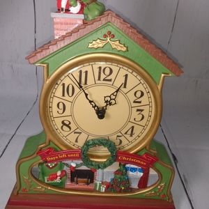 Santa's clock countdown.
